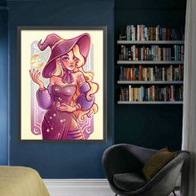 Load image into Gallery viewer, Yishu - Witch - 50*63CM 11CT 3 Stamped Cross Stitch
