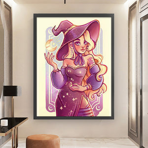 Yishu - Witch - 50*63CM 11CT 3 Stamped Cross Stitch