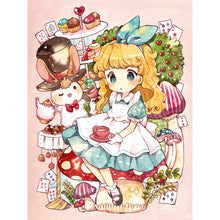 Load image into Gallery viewer, Yishu - Cartoon Alice - 50*65CM 11CT 3 Stamped Cross Stitch
