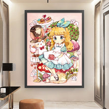 Load image into Gallery viewer, Yishu - Cartoon Alice - 50*65CM 11CT 3 Stamped Cross Stitch
