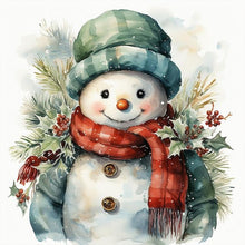 Load image into Gallery viewer, Snowman 40*40CM(Picture) Full Round Drill Diamond Painting
