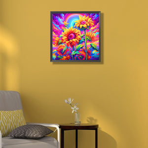Sunflower 50*50CM(Canvas) Full Round Drill Diamond Painting