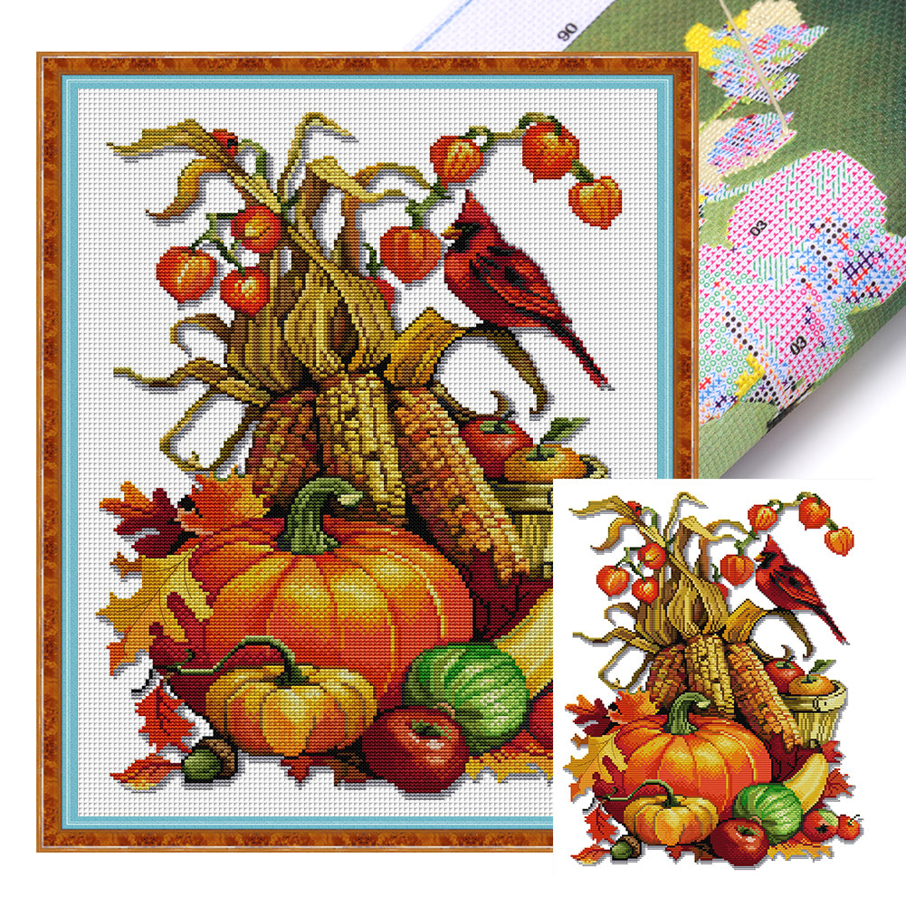 Joy Sunday - A Bountiful Harvest - 37*47CM 14CT 2 Stamped Cross Stitch