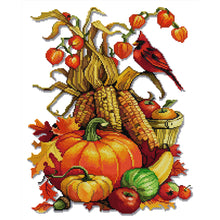 Load image into Gallery viewer, Joy Sunday - A Bountiful Harvest - 37*47CM 14CT 2 Stamped Cross Stitch
