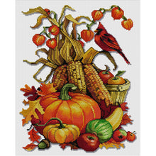 Load image into Gallery viewer, Joy Sunday - A Bountiful Harvest - 37*47CM 14CT 2 Stamped Cross Stitch
