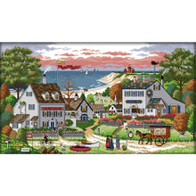 Load image into Gallery viewer, Joy Sunday - Cozy Bay - 67*37CM 14CT 2 Stamped Cross Stitch
