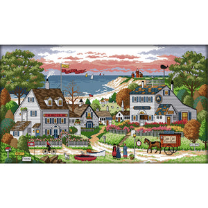 Joy Sunday - Cozy Bay - 67*37CM 14CT 2 Stamped Cross Stitch