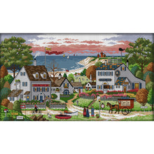 Load image into Gallery viewer, Joy Sunday - Cozy Bay - 67*37CM 14CT 2 Stamped Cross Stitch
