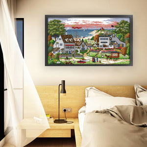 Joy Sunday - Cozy Bay - 67*37CM 14CT 2 Stamped Cross Stitch