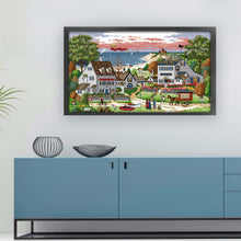 Load image into Gallery viewer, Joy Sunday - Cozy Bay - 67*37CM 14CT 2 Stamped Cross Stitch
