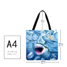 Load image into Gallery viewer, Canvas Bag-Shark 40*40CM
