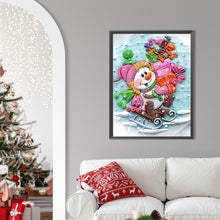 Load image into Gallery viewer, Snowman 30*40CM(Canvas) Partial Special Shaped Drill Diamond Painting

