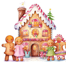 Load image into Gallery viewer, Christmas Cookie House 30*30CM(Canvas) Full Round Drill Diamond Painting
