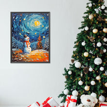 Load image into Gallery viewer, Christmas Snowman And Santa Claus 30*40CM(Canvas) Full Round Drill Diamond Painting
