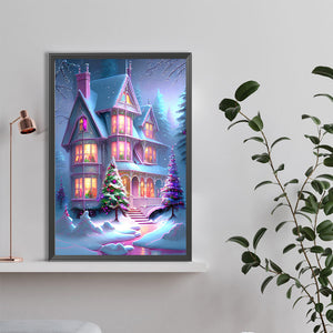 Snow Castle 40*60CM(Canvas) Full Round Drill Diamond Painting