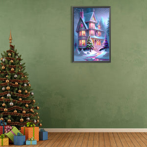 Snow Castle 40*60CM(Canvas) Full Round Drill Diamond Painting