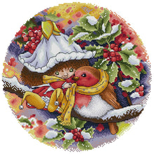 Load image into Gallery viewer, Joy Sunday - Flower Fairy - 35*35CM 14CT 2 Stamped Cross Stitch
