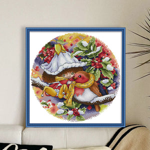 Joy Sunday - Flower Fairy - 35*35CM 14CT 2 Stamped Cross Stitch