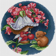 Load image into Gallery viewer, Joy Sunday - Flower Fairy - 35*35CM 14CT 2 Stamped Cross Stitch
