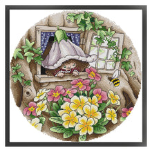 Load image into Gallery viewer, Joy Sunday - Flower Fairy - 34*34CM 14CT 2 Stamped Cross Stitch

