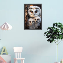 Load image into Gallery viewer, Owl Mother And Baby 30*45CM(Canvas) Full Round Drill Diamond Painting
