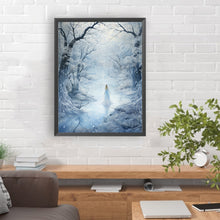 Load image into Gallery viewer, Winter Snow Angel 30*40CM(Canvas) Full Round Drill Diamond Painting
