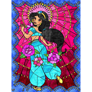 Princess Jasmine 30*40CM(Canvas) Full Round Drill Diamond Painting