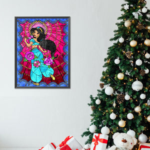 Princess Jasmine 30*40CM(Canvas) Full Round Drill Diamond Painting