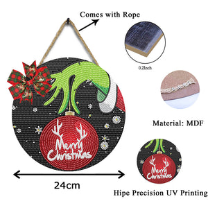 Christmas Wooden Diamond Painting Art Hanging Ornament Kits (Merry Christmas 1)