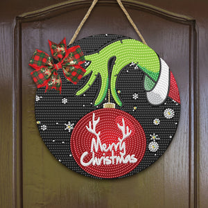 Christmas Wooden Diamond Painting Art Hanging Ornament Kits (Merry Christmas 1)