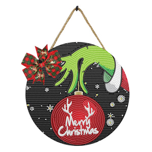 Christmas Wooden Diamond Painting Art Hanging Ornament Kits (Merry Christmas 1)