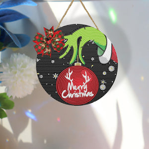 Christmas Wooden Diamond Painting Art Hanging Ornament Kits (Merry Christmas 1)