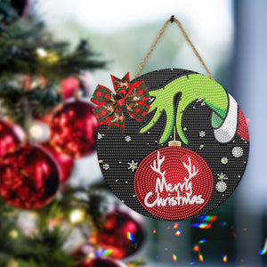 Christmas Wooden Diamond Painting Art Hanging Ornament Kits (Merry Christmas 1)
