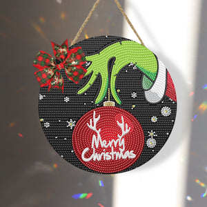 Christmas Wooden Diamond Painting Art Hanging Ornament Kits (Merry Christmas 1)