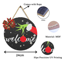 Load image into Gallery viewer, Christmas Wooden Diamond Painting Art Hanging Ornament (Welcome Colour Ball 2)
