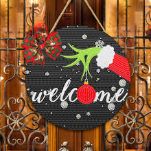 Load image into Gallery viewer, Christmas Wooden Diamond Painting Art Hanging Ornament (Welcome Colour Ball 2)

