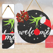 Load image into Gallery viewer, Christmas Wooden Diamond Painting Art Hanging Ornament (Welcome Colour Ball 2)
