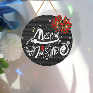 Christmas Wooden Diamond Painting Art Hanging Ornament Kits (Merry Christmas 3)
