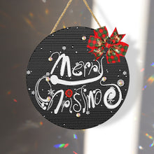 Load image into Gallery viewer, Christmas Wooden Diamond Painting Art Hanging Ornament Kits (Merry Christmas 3)
