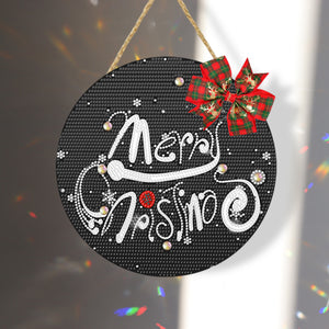 Christmas Wooden Diamond Painting Art Hanging Ornament Kits (Merry Christmas 3)
