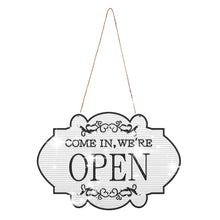 Load image into Gallery viewer, Wooden Shop Sign Diamond Painting Hanging Pendant for Home Decor (Open White)
