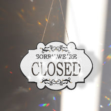 Load image into Gallery viewer, Wooden Shop Sign Diamond Painting Hanging Pendant for Home Decor (Closed White)
