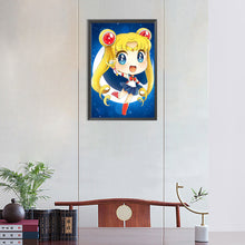 Load image into Gallery viewer, Sailor Moon Chibi 30*45CM(Canvas) Full Round Drill Diamond Painting
