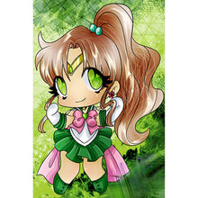 Load image into Gallery viewer, Sailor Moon Chibi 30*45CM(Canvas) Full Round Drill Diamond Painting
