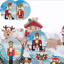 Load image into Gallery viewer, 8PCS Wooden Diamond Painting Coasters Kits for Adults Kids Beginner (Nutcracker)
