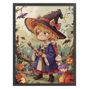 Yishu - Witch - 50*65CM 11CT 3 Stamped Cross Stitch
