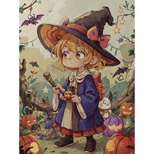 Load image into Gallery viewer, Yishu - Witch - 50*65CM 11CT 3 Stamped Cross Stitch
