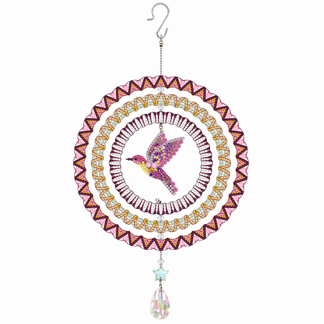 Suncatcher Diamond Painting Hanging Sign Xmas Home Windows Decor (Hummingbird)