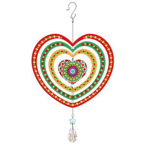 Suncatcher Diamond Painting Hanging Sign Christmas Home Windows Decor (Mandala)