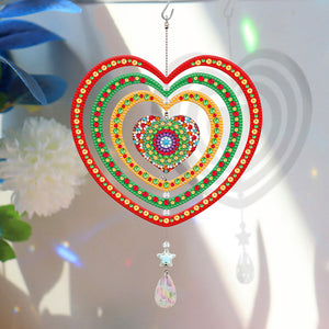 Suncatcher Diamond Painting Hanging Sign Christmas Home Windows Decor (Mandala)